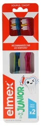 Cepillos de dientes Elmex Junior Soft, paquete de 2, de 6 a 12 años