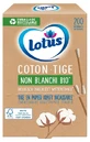 Lotus Coton-Tiges Non Blanchis 200 Bâtonnets