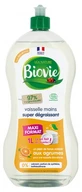 Biovie Geschirr- und Handspülmittel, Super-Fettlöser, Zitrusduft, 1 l