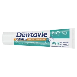 Dentavie Biologische Junior-tandpasta ter bescherming tegen gaatjes, 75 ml
