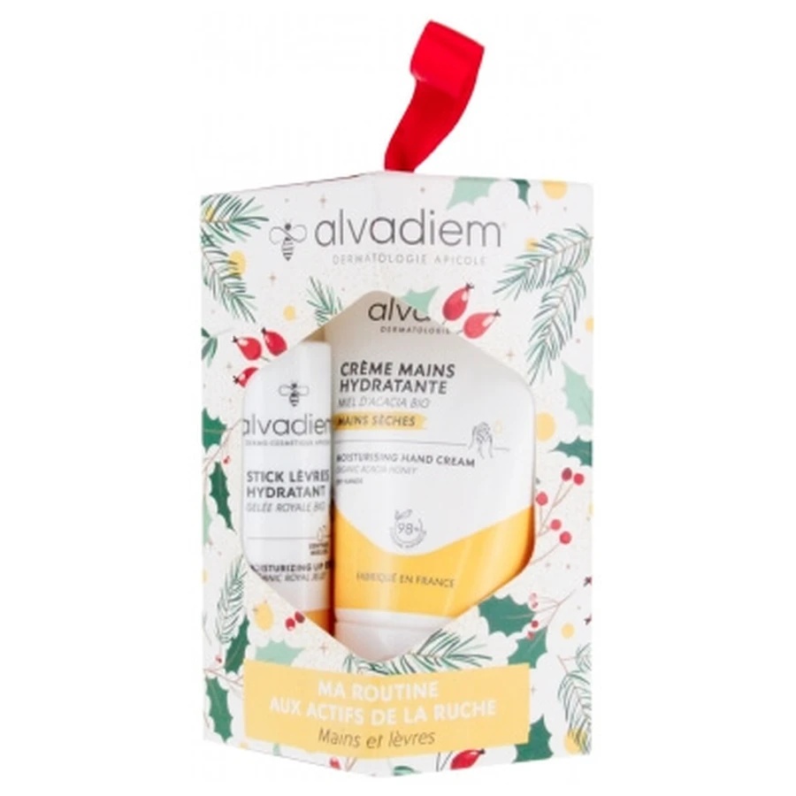 Alvadiem Stick Lèvres Hydratant 4 g + Crème Mains Hydratante 30 ml