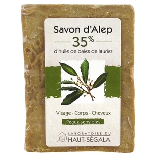 Laboratoire du Haut-Ségala Aleppo Soap with 35% Bay Berries, 200 g
