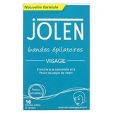 Tiras depilatorias faciales Jolen, 16 tiras