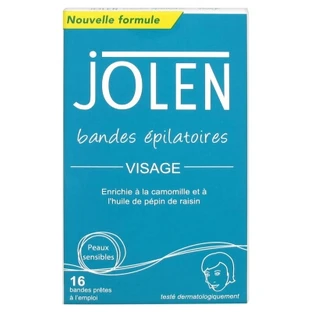 Jolen Bandes Epilatoires Visage 16 Bandes