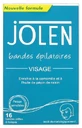 Tiras depilatorias faciales Jolen, 16 tiras