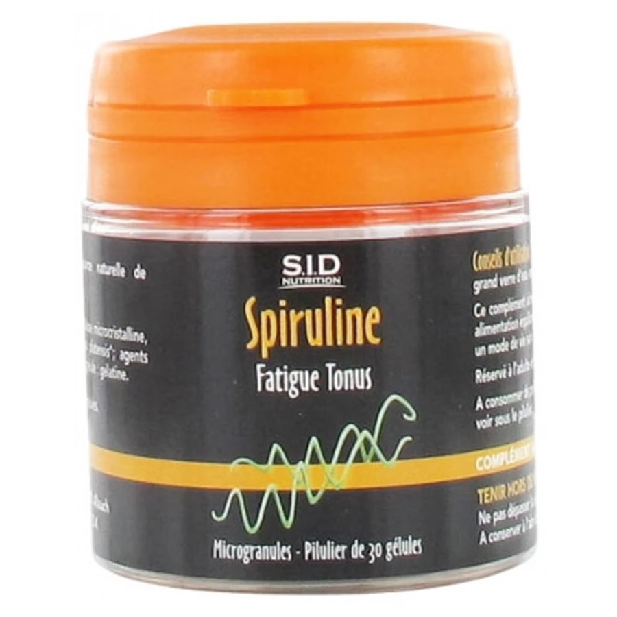 S.I.D Nutrition Vermoeidheid & Energie Spirulina 30 capsules