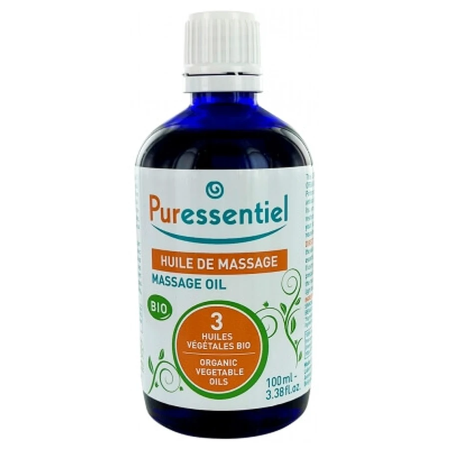 Puressentiel massageolie met 3 biologische plantaardige oliën, 100 ml