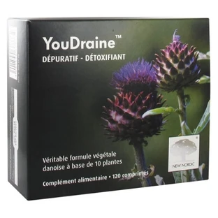 New Nordic YouDraine zuiverende en ontgiftende formule, 120 tabletten