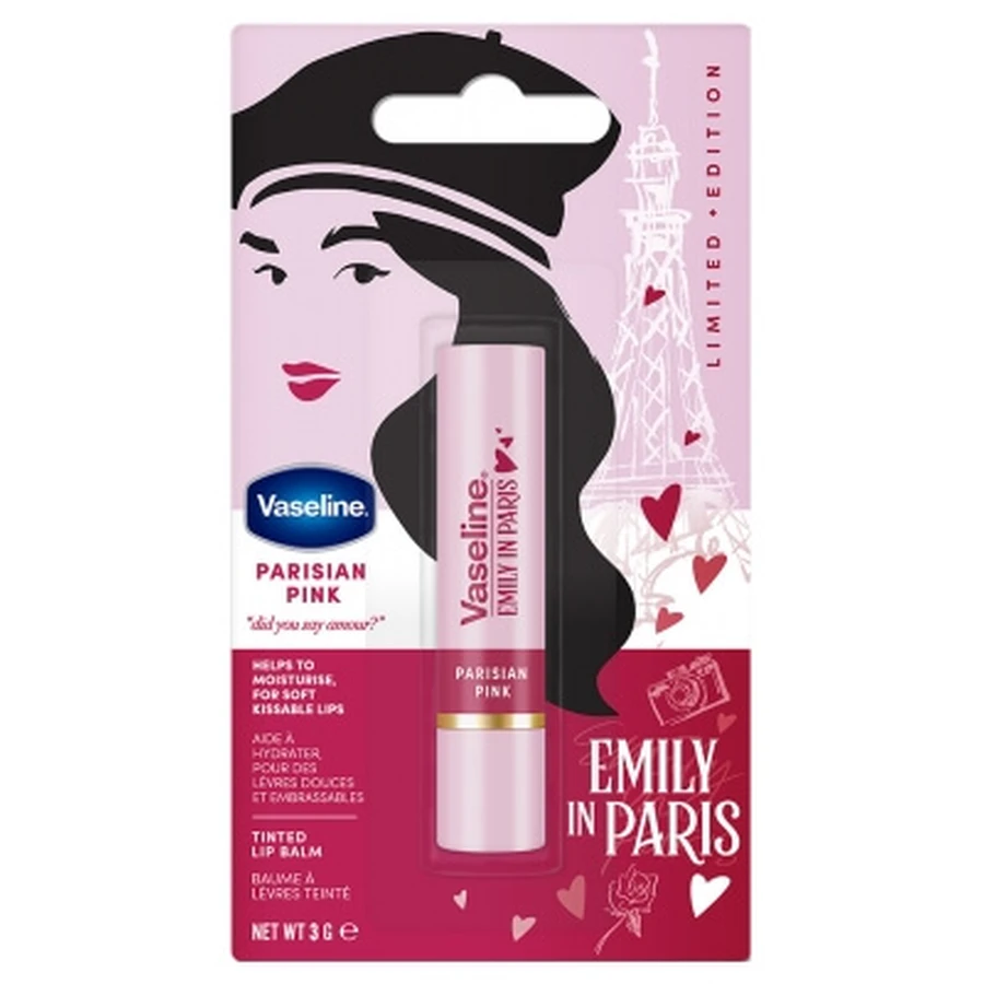 Vaseline „Emily in Paris“ getönter Lippenbalsam, Limited Edition, 3 g