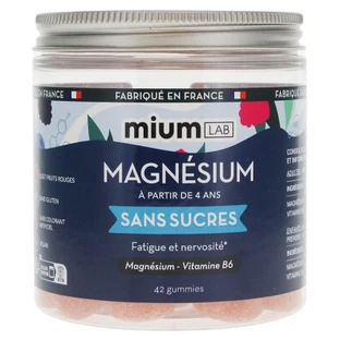 Mium Lab Zuckerfreie Magnesium-Gummibärchen, 42 Stück