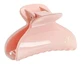Pinza de cocodrilo Bachca en color rosa opalino con recubrimiento de azúcar, tamaño pequeño