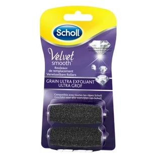 Scholl Velvet Smooth Express Pedi Ultra-exfoliërende diamantkristallen, 2 vervangingsrollen