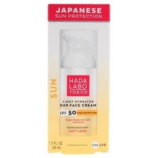 Hada Labo Tokyo Sun Crème Visage Hydratante Résistante à l'Eau SPF50 50 ml