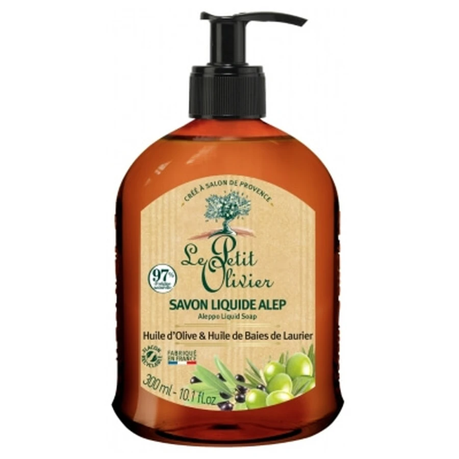 Le Petit Olivier Aleppo vloeibare zeep met olijfolie en laurierbesolie, 300 ml