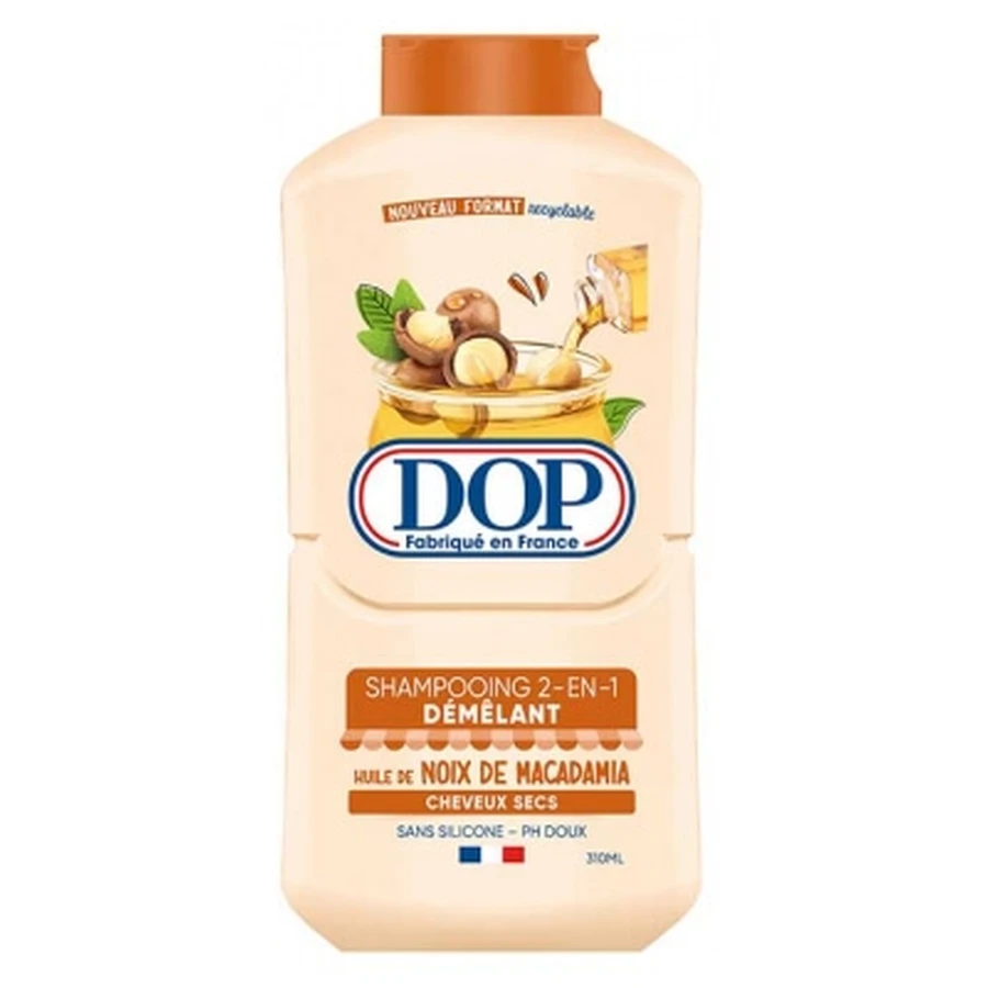 Dop 2-in-1 Detangling Shampoo with Macadamia Nut, 310 ml