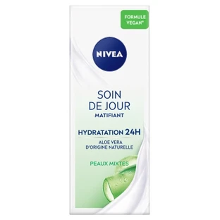 Nivea Mattifying Dagcrème met Aloë Vera, 24 uur lang hydratatie voor de gemengde huid, 50 ml