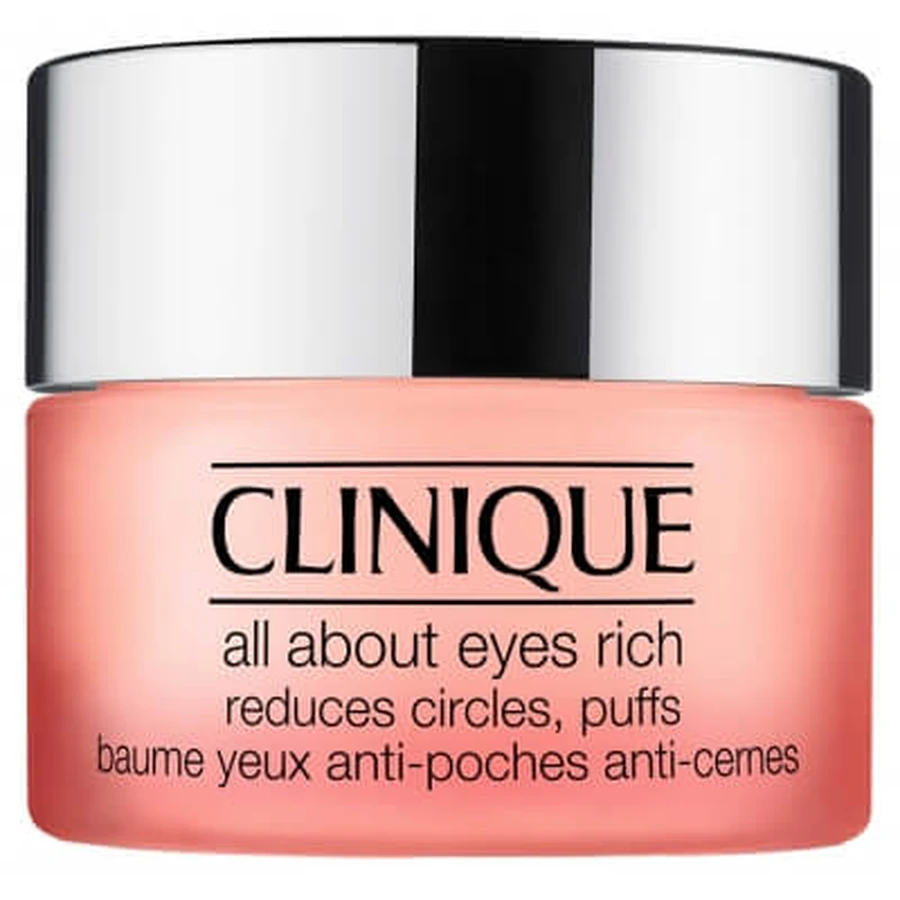 Clinique All About Eyes Rich Eye Balm zur Linderung von Schwellungen und Augenringen, für alle Hauttypen, 15 ml