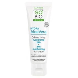 Léa Nature SO BIO étic Hydra Aloe Vera Organic 24-Hour Rich Moisturizing Cream, 50 ml