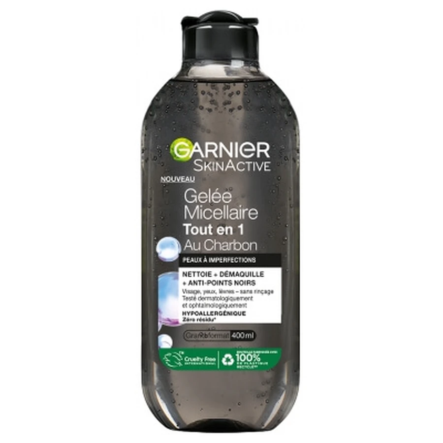 Garnier SkinActive All-in-One micellair water met houtskool, 400 ml