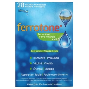 Ferrotone Natural Eisen + Vitamin C, 28 Beutel