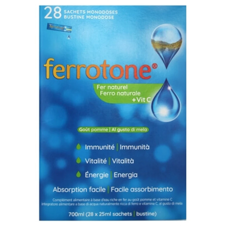 Ferrotone Natural Eisen + Vitamin C, 28 Beutel