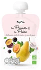 Popote Gourde Plums & Pears Compote, Organic, for Babies 4–6 Months and Up, 120 g