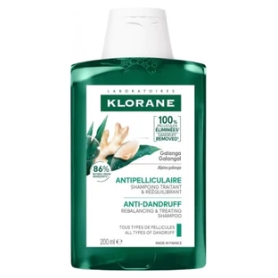 Klorane Anti-Schuppen-Shampoo zur Wiederherstellung des Gleichgewichts mit Galanga, 200 ml