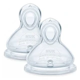 NUK First Choice 2 Teats with Flow Control Holes, 6 Months and Up