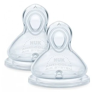 NUK First Choice 2 Teats with Flow Control Holes, 6 Months and Up