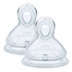 NUK First Choice 2 Teats with Flow Control Holes, 6 Months and Up