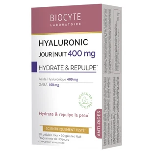Biocyte Hyaluronic Day/Night 400 mg 24-Hour Anti-Aging 60 Capsules