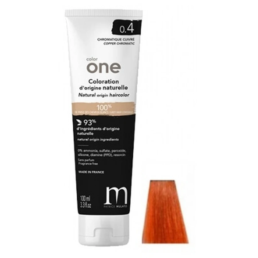 Patrice Mulato Color natural para el cabello 0.4 Cobre Cromático Color One Mulato