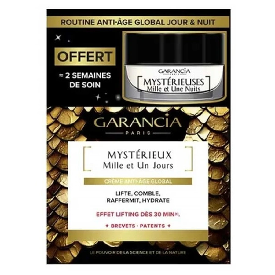 Garancia Mysterious Thousand and One Days Anti-Aging dagcrème 30 ml + Mysterious Thousand and One Nights Anti-Aging nachtcrème 10 ml (gratis geschenk)
