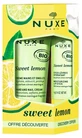 Nuxe Sweet Lemon Organic Hand and Nail Cream 30 ml + Organic Moisturizing Lip Balm 4 g