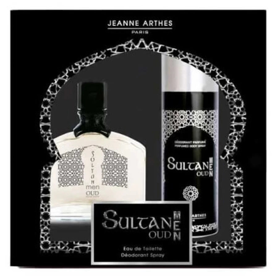 Jeanne Arthes Sultan Oud Men Gift Set: Eau de Toilette 100 ml + Scented Deodorant 150 ml