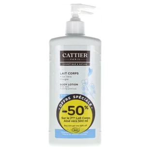 Cattier Lapte de corp modelant organic, set de 2 x 500 ml