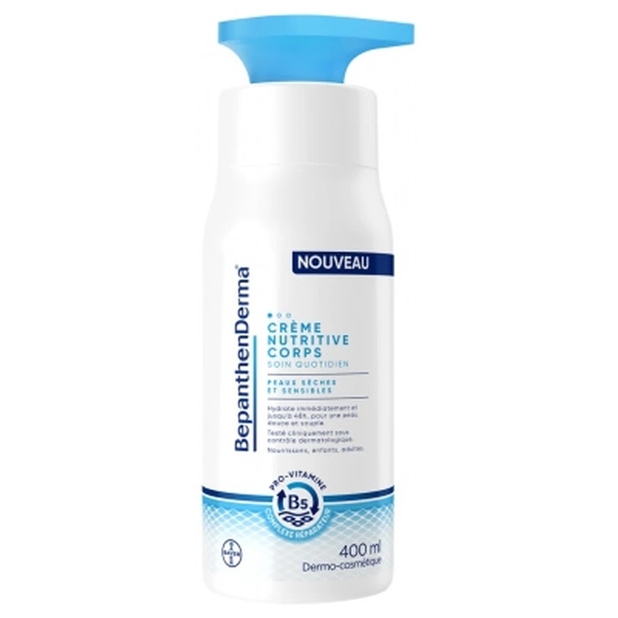 Crema corporal nutritiva Bepanthen Derma para piel seca y sensible, 400 ml