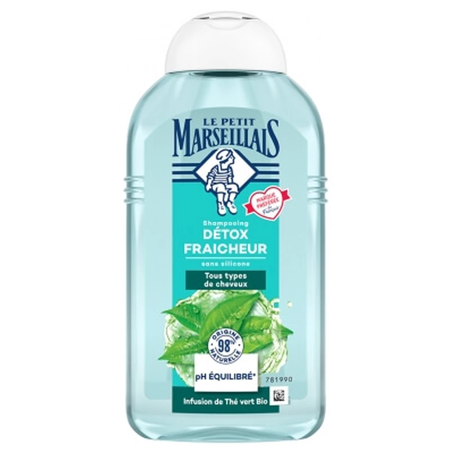 Le Petit Marseillais Detox & Refresh-shampoo met biologische groene thee-extract, 250 ml