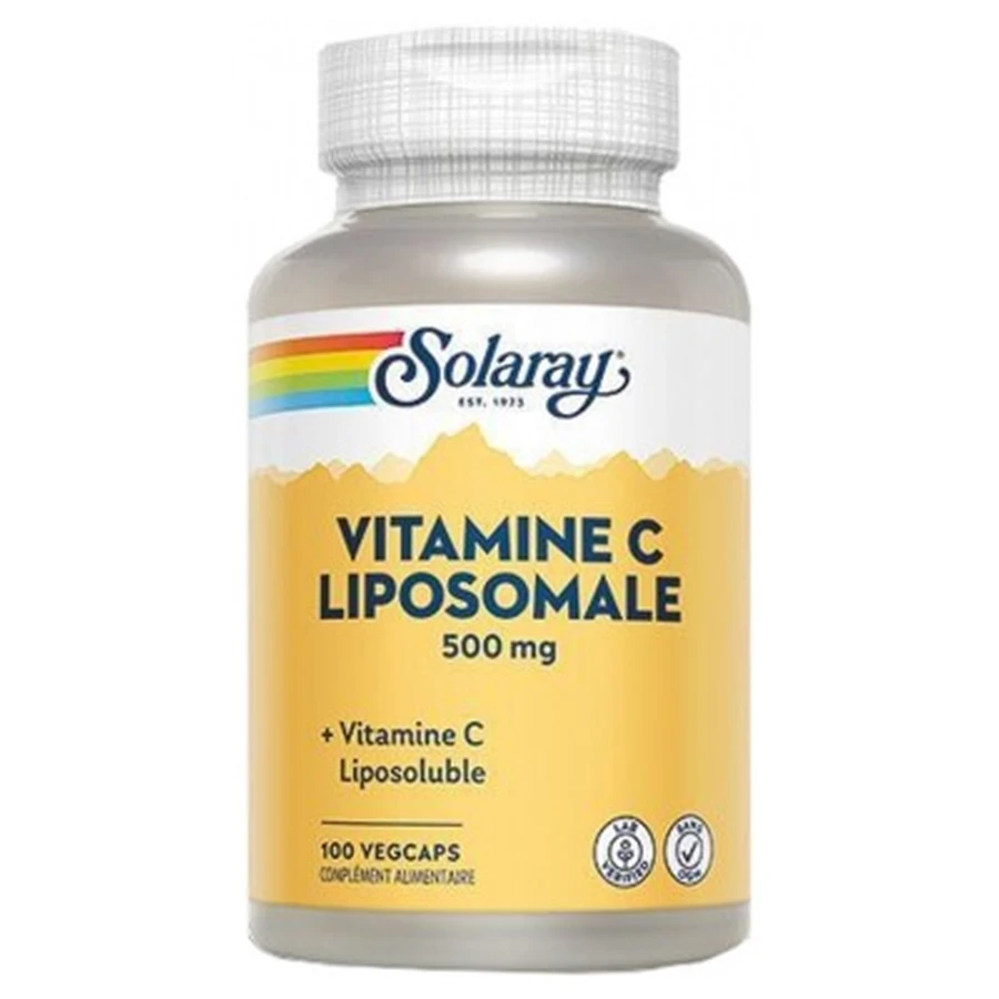 Solaray: Vitamina C liposomal 500 mg, 100 cápsulas vegetarianas