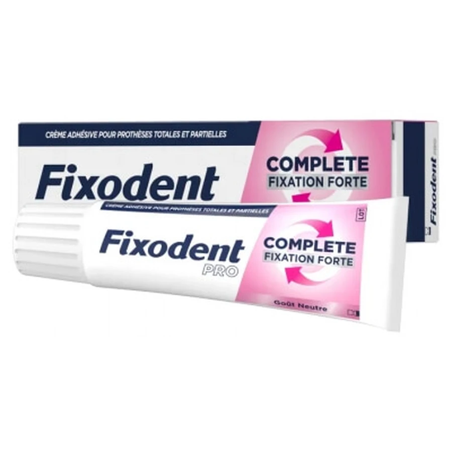 Fixodent Pro Complete Fixation Forte Goût Neutre 47 g
