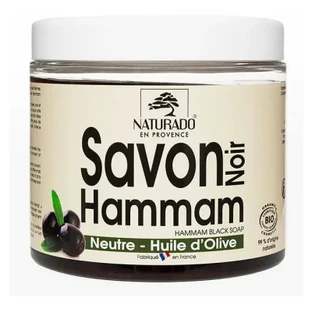 Naturado en Provence Black Hammam Soap with Organic Olive Oil, 600 g
