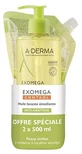 A-DERMA Exomega Control Anti-Itch Emollient Cleansing Oil 500 ml + 500 ml Refill