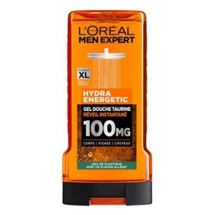 Gel de ducha Hydra Energetic con taurina de L'Oréal Paris Men Expert, 300 ml