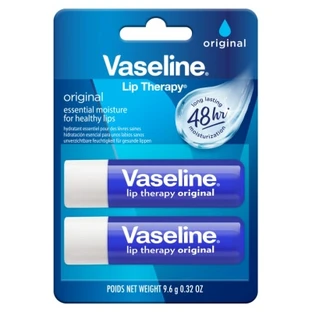 Vaseline Original Lip Balm Stick, 2 x 4.8 g