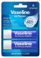 Vaseline Original lippenbalsemstick, 2 x 4,8 g