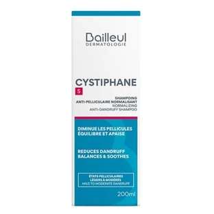 Champú anticaspa normalizante Cystiphane de Bailleul, tamaño S, 200 ml