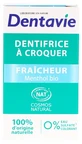 Dentavie Chewable Toothpaste, Menthol Freshness, 60 Tablets