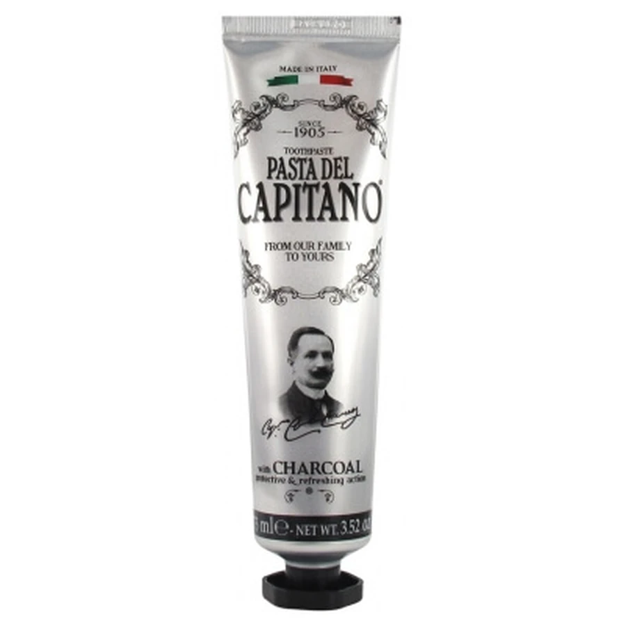Pasta de dientes al carbón «Pasta del Capitano», 75 ml