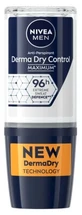 Nivea Men Derma Dry Control 96-Hour Antiperspirant Deodorant Roll-On, 50 ml