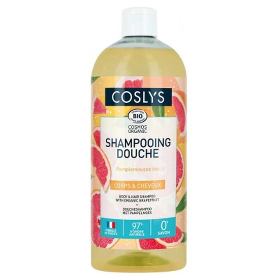 Coslys Shampoing Douche Pamplemousse Bio 1 L